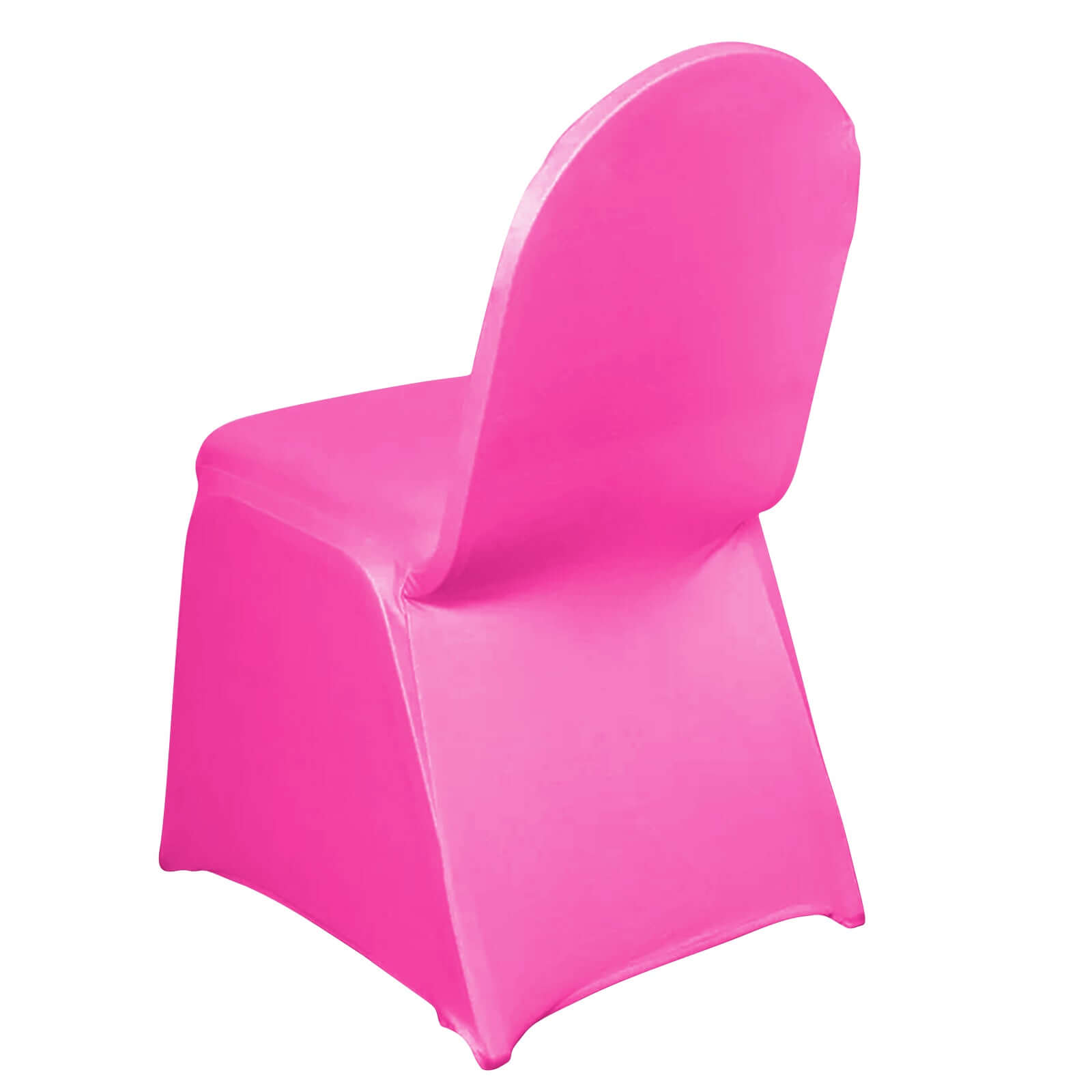Spandex Chair Cover for Banquet Chairs Fuchsia - Stretch 160GSM Fabric with Slip - On Slipcover - NestOCart