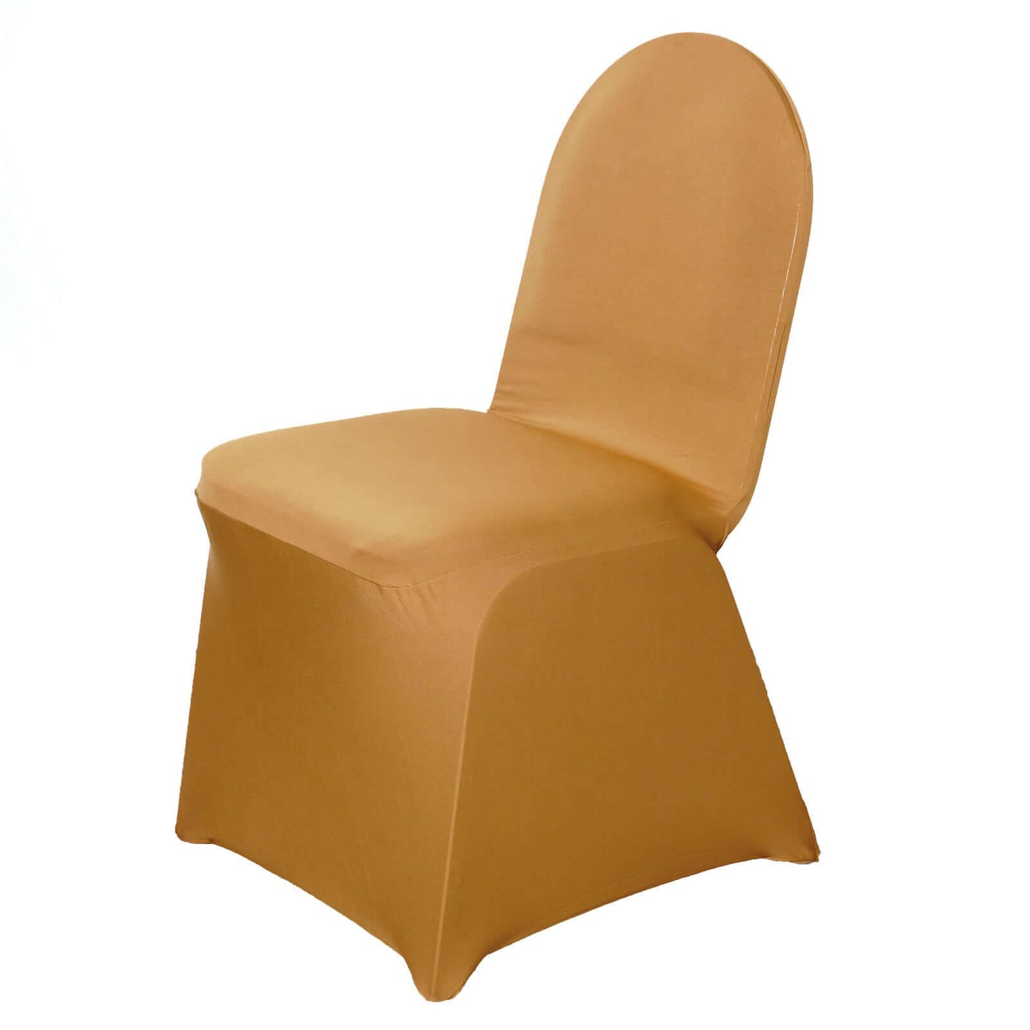 Spandex Chair Cover for Banquet Chairs Gold - Stylish Stretch 160GSM Fabric with Slip - On Slipcover for Sophisticated Gatherings - NestOCart