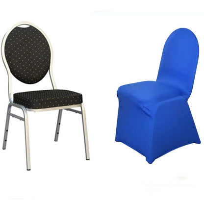 Spandex Chair Cover for Banquet Chairs Royal Blue - Stretch 160GSM Fabric with Slip - On Slipcover - NestOCart