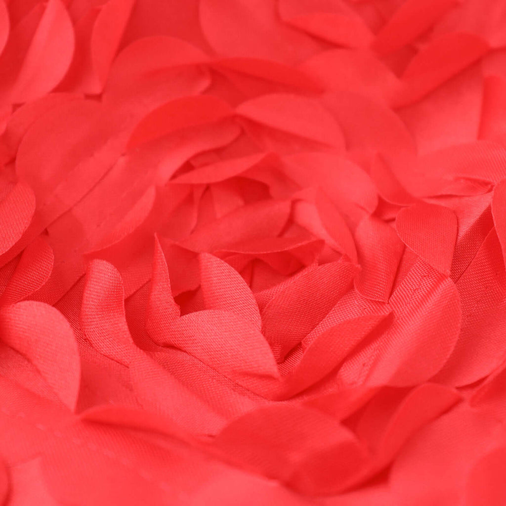 Spandex Chair Cover Red for Folding Chairs - Durable Stretch Fitted Slipcover with Satin Rosette Design - Bell Racket Store