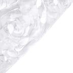 Spandex Chair Cover White for Folding Chairs - Durable Stretch Fitted Slipcover with Satin Rosette Design for Classy Events - Bell Racket Store