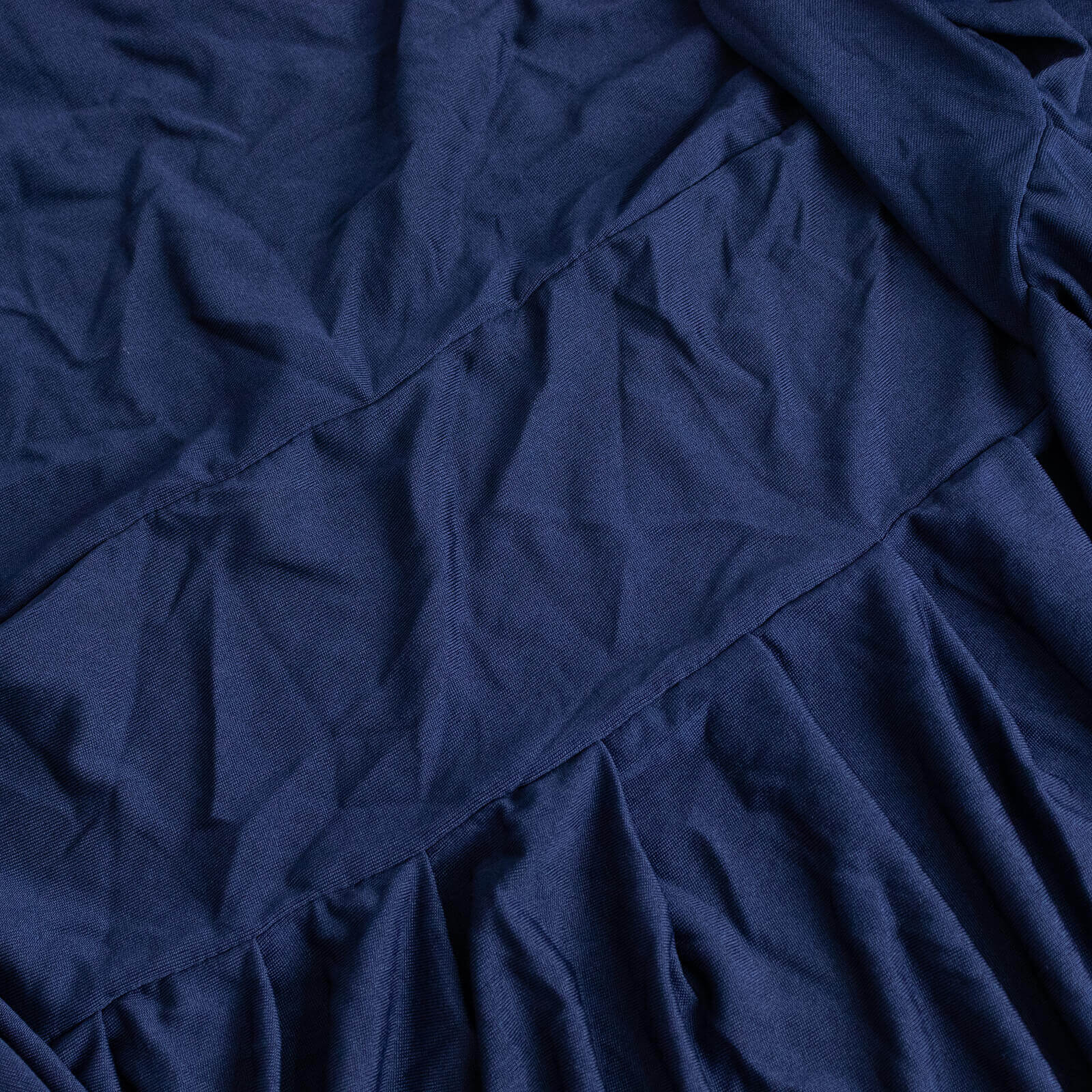 Spandex Chair Cover with Ruffle Pleated Skirt for Banquet Chairs Navy Blue - 1 - Piece Stretch Fitted Slipcover - Bell Racket Store