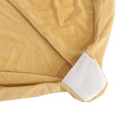 Spandex Chair Cover with Silver Rhinestone Buckled Sash Band Champagne - Stretch Fitted Slipcover - Bell Racket Store