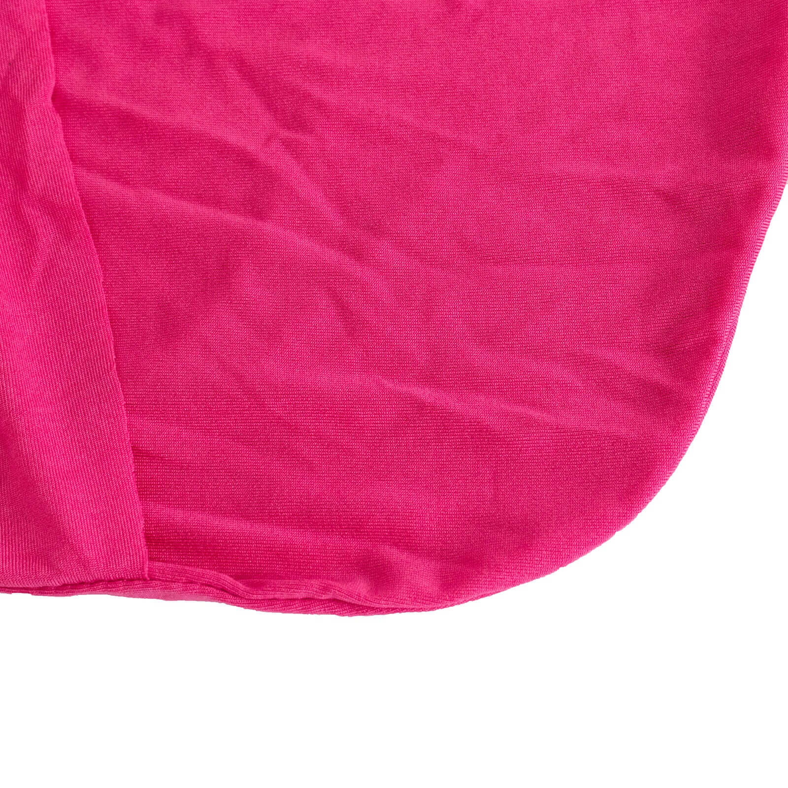 Spandex Chair Cover with Silver Rhinestone Buckled Sash Band Fuchsia - Stretch Fitted Slipcover - Bell Racket Store