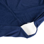 Spandex Chair Cover with Silver Rhinestone Buckled Sash Band Navy Blue - Stretch Fitted Slipcover - Bell Racket Store
