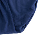 Spandex Chair Cover with Silver Rhinestone Buckled Sash Band Navy Blue - Stretch Fitted Slipcover - Bell Racket Store