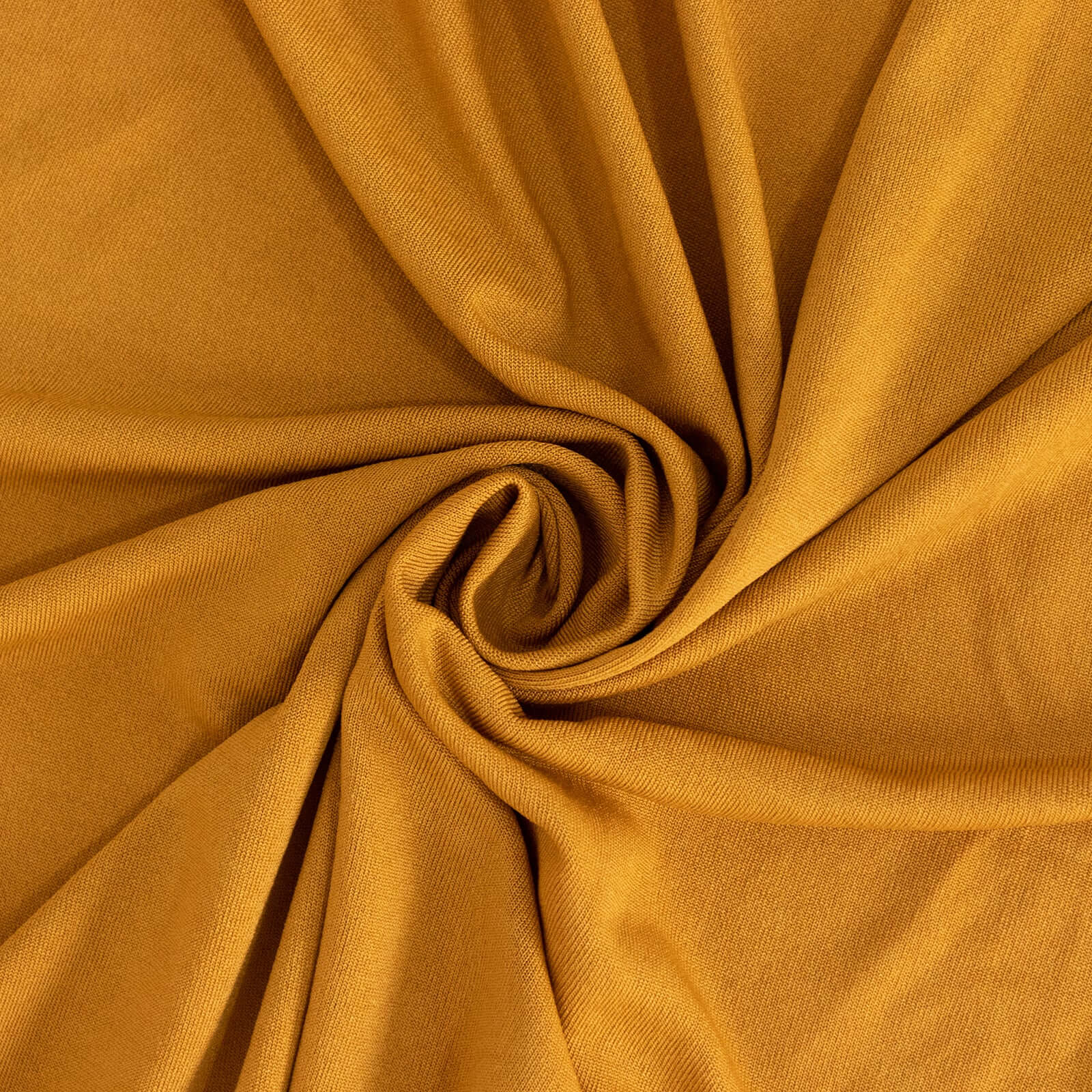 Spandex Rectangle 72"x30" Table Skirt Gold with Wavy Skirt - Like Effect Stylish Table Cover for Weddings, Banquets & Trade Shows - Bell Racket Store
