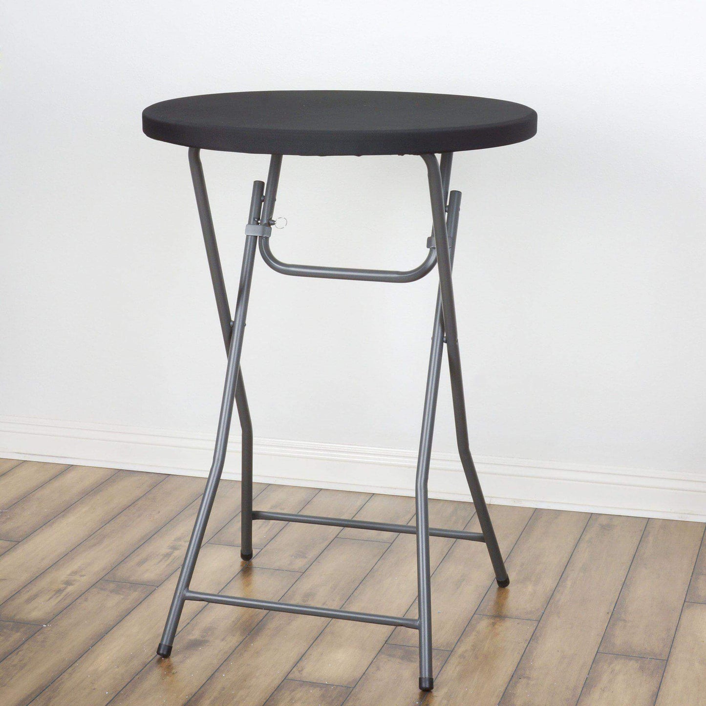 Spandex Table Top Cover Black Fitted Cocktail Topper - Wrinkle - Free Table Topper - NestOCart
