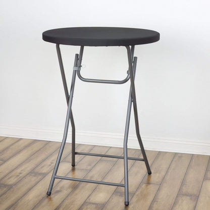 Spandex Table Top Cover Black Fitted Cocktail Topper - Wrinkle - Free Table Topper - NestOCart