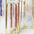 3 Pack Red Heptagon Self Adhesive Rhinestone Gem Craft Stickers