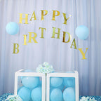 4 Pack 5" Metallic Gold Alphabet Stickers Banner, Customizable Stick on Gold Letters - A