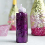 Metallic Glitter Glue Purple - Washable Nontoxic Art Glue for Fun DIY Projects Scrapbooking & Party Decor 4 oz Bottle