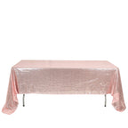 Sequin 60"x126" Rectangle Tablecloth Rose Gold - Glittering Finish Table Cover