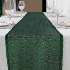 Sequin 12"x108" Table Runner Hunter Emerald Green - Glittering Design