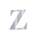 4 Pack 5" Iridescent Alphabet Stickers Banner, Customizable Stick on Letters - Z