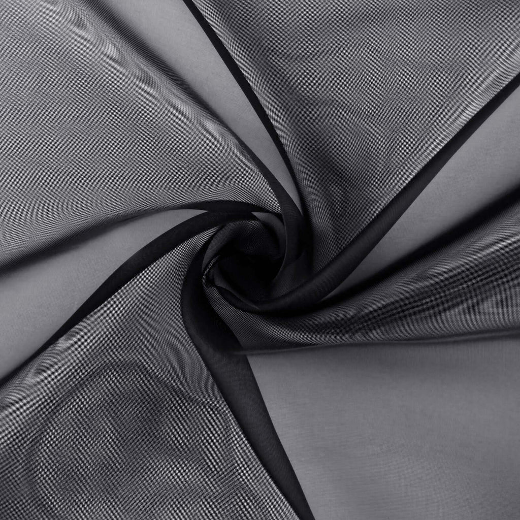 10ftx30ft Black Sheer Ceiling Drape Curtain Panels Durable Flame Resistant Fabric