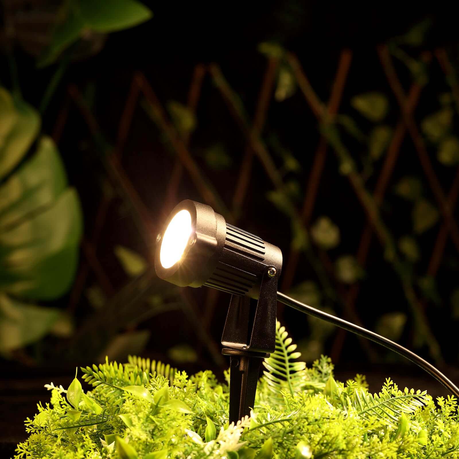 6W Warm White LED Backdrop Uplight, Indoor Outdoor Landscape Spotlight