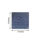 4 Pack 3" Gift Wrapped Love Engraved Square Party Favors Glass Coasters With Thank You Tag