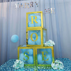 4-Pack Stickers Banner Custom Alphabet "W" Design Gold - Text Stick-On Decorative Letters 5"