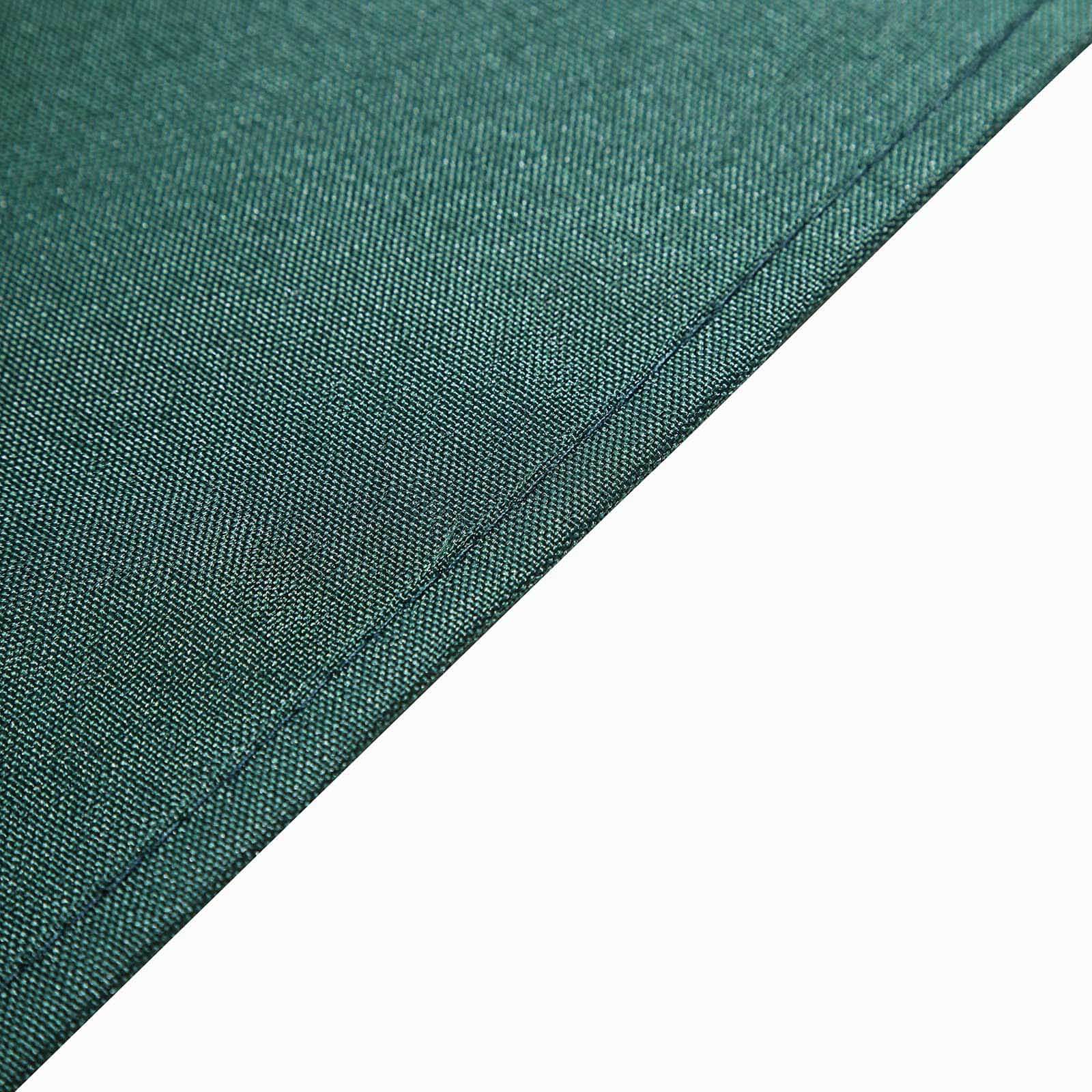 Polyester 54"x54" Table Overlay Square Tablecloth Hunter Emerald Green - Wrinkle-Resistant & Durable Table Cover