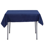 Polyester Square 54"x54" Tablecloth Navy Blue - Wrinkle-Resistant & Durable Table Cover