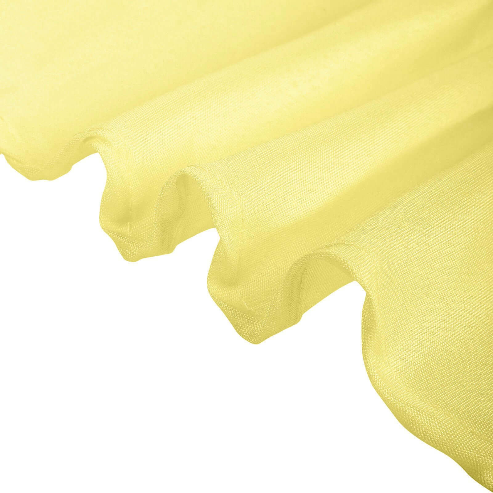 Polyester Square 54"x54" Tablecloth Yellow - Wrinkle-Resistant & Durable Table Cover