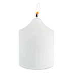 12-Pack Votive Candles Mini Design White - Multi-Purpose Candle Decor for Events 2"