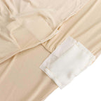 Stretch Spandex 48"x30" Rectangle Tablecloth Beige - Durable Form - Fitting Table Cover - Bell Racket Store