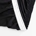 Stretch Spandex 48"x30" Rectangle Tablecloth Top Cover Black - Durable Form - Fitting Table Cover - Bell Racket Store