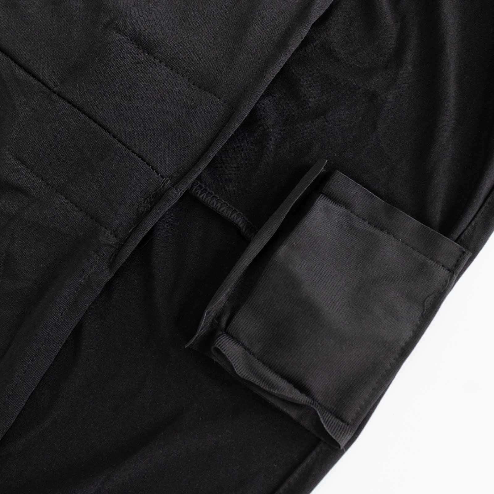 Stretch Spandex 6ft Round Tablecloth Black - Durable Form - Fitting Table Cover - Bell Racket Store