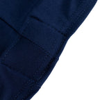 Stretch Spandex 72"x30" Rectangle Table Cover Navy Blue/Gold Cross Over Design - Two - Piece Fitted Tablecloth with Elastic Foot Pockets - Bell Racket Store