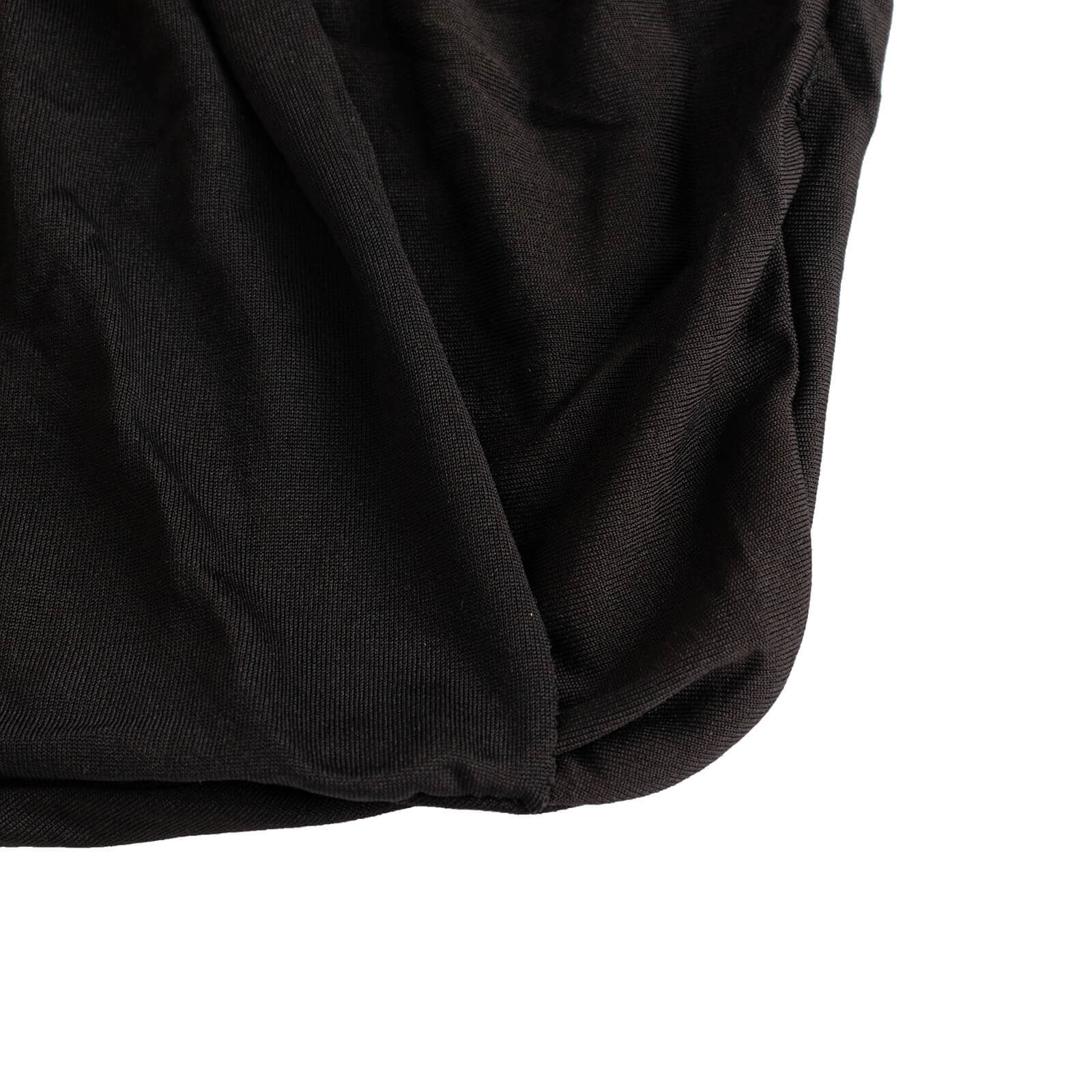 Stretch Spandex Chair Cover Black for Folding Chairs - Enhanced Style & Secure Fit Slipcover with Stunning Silver Rhinestone Buckled Sash Band - Bell Racket Store