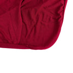 Stretch Spandex Chair Cover Burgundy for Folding Chairs - Secure Fit Slipcover with Silver Rhinestone Buckled Sash Band - Bell Racket Store