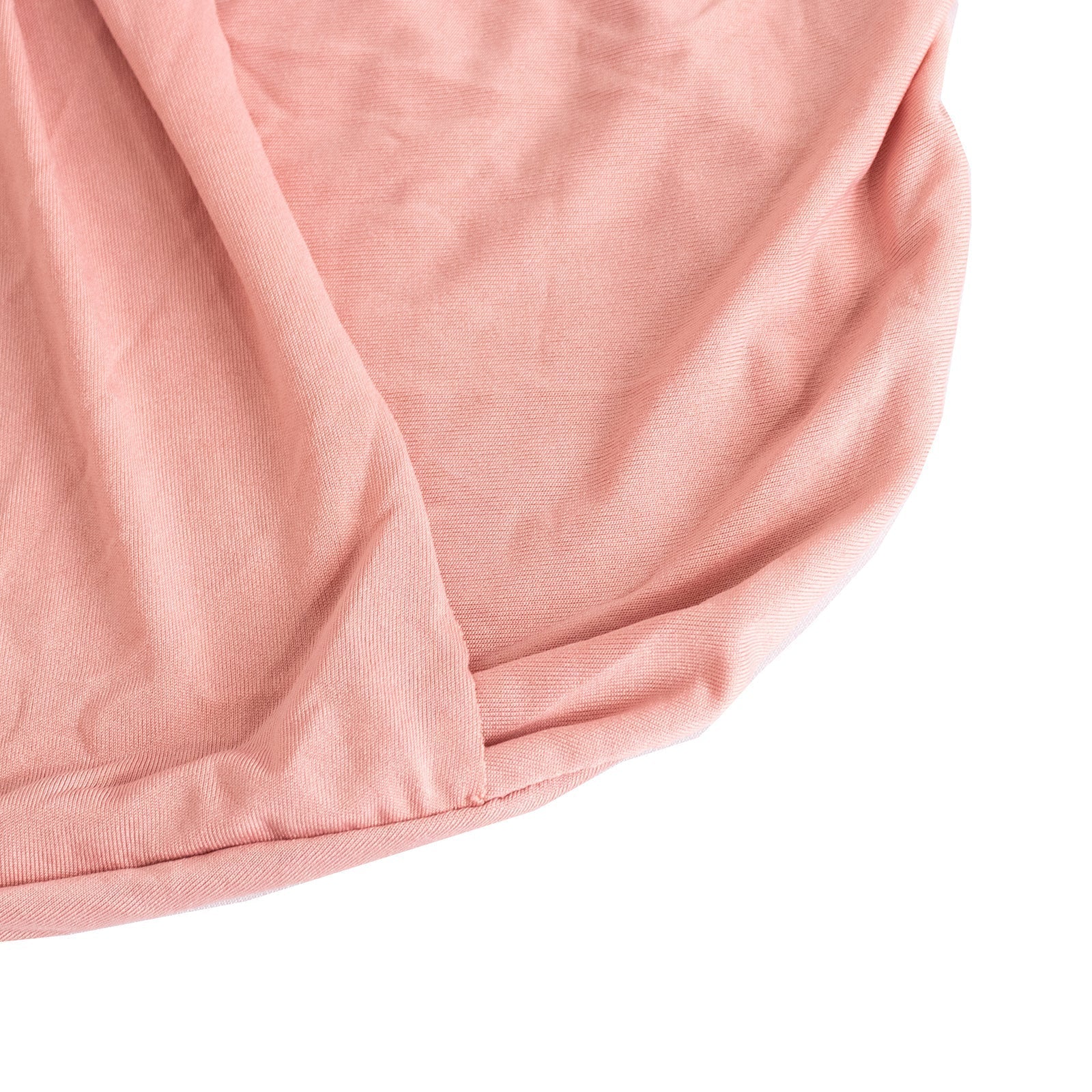 Stretch Spandex Chair Cover Dusty Rose for Folding Chairs - Secure Fit Slipcover with Silver Rhinestone Buckled Sash Band - Bell Racket Store