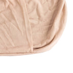 Stretch Spandex Chair Cover Nude for Folding Chairs - Secure Fit Slipcover with Silver Rhinestone Buckled Sash Band - Bell Racket Store