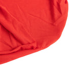 Stretch Spandex Chair Cover Red for Folding Chairs - Secure Fit Slipcover with Silver Rhinestone Buckled Sash Band - Bell Racket Store