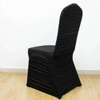 Stretch Spandex Chair Cover Rouge for Banquet Chairs Black - Fitted Slip - On Slipcover - Bell Racket Store
