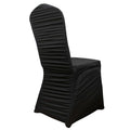 Stretch Spandex Chair Cover Rouge for Banquet Chairs Black - Fitted Slip - On Slipcover - Bell Racket Store