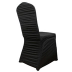 Stretch Spandex Chair Cover Rouge for Banquet Chairs Black - Fitted Slip - On Slipcover - Bell Racket Store