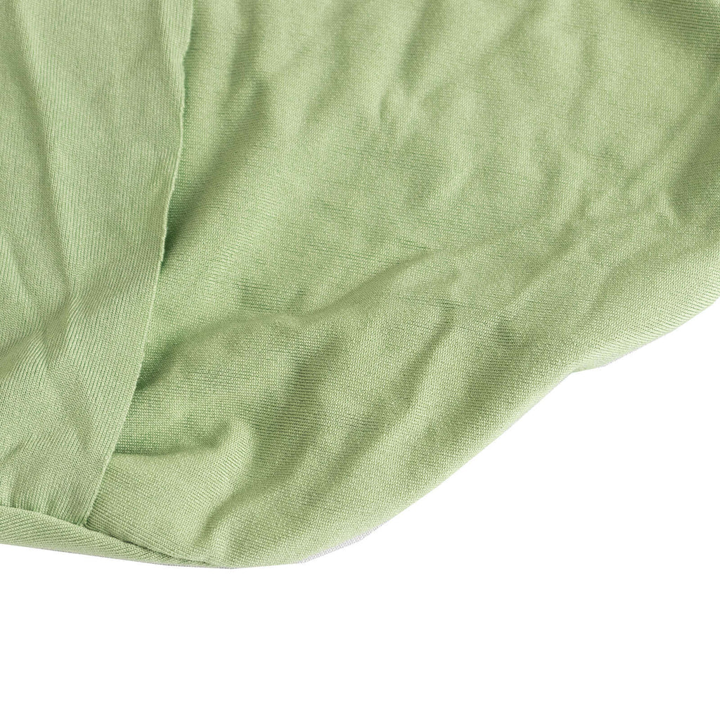 Stretch Spandex Chair Cover Sage Green for Folding Chairs - Secure Fit Slipcover with Silver Rhinestone Buckled Sash Band - Bell Racket Store