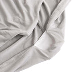 Stretch Spandex Chair Cover Silver for Folding Chairs - Secure Fit Slipcover with Silver Rhinestone Buckled Sash Band - Bell Racket Store