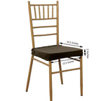 Velvet Chair Cushion Protector Stretch with Tie for Dining Chairs Chocolate - Durable Cover for Formal Gatherings