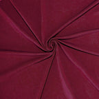 Spandex 30" Round Cocktail Table Cover Burgundy - Easy to Maintain Stretch Fitted Highboy Tablecloth