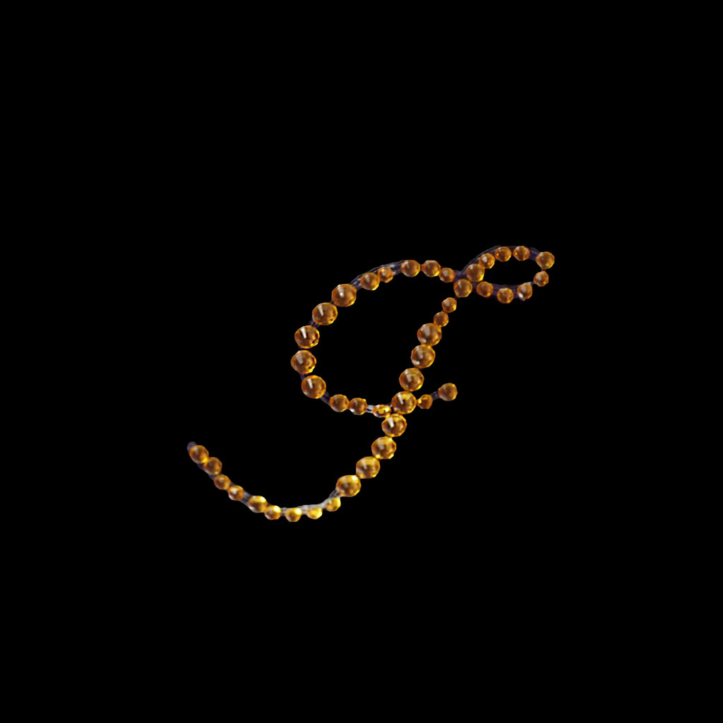 12 Pack 1.5" Gold Rhinestone Monogram Letter Jewel Sticker Self Adhesive DIY Diamond Decor - J