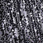 8ftx8ft Black Big Payette Sequin Event Curtain Drapes, Backdrop Event Panel