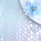 Big Payette Sequin 13"x108" Table Runner Iridescent Blue - Dazzling Design