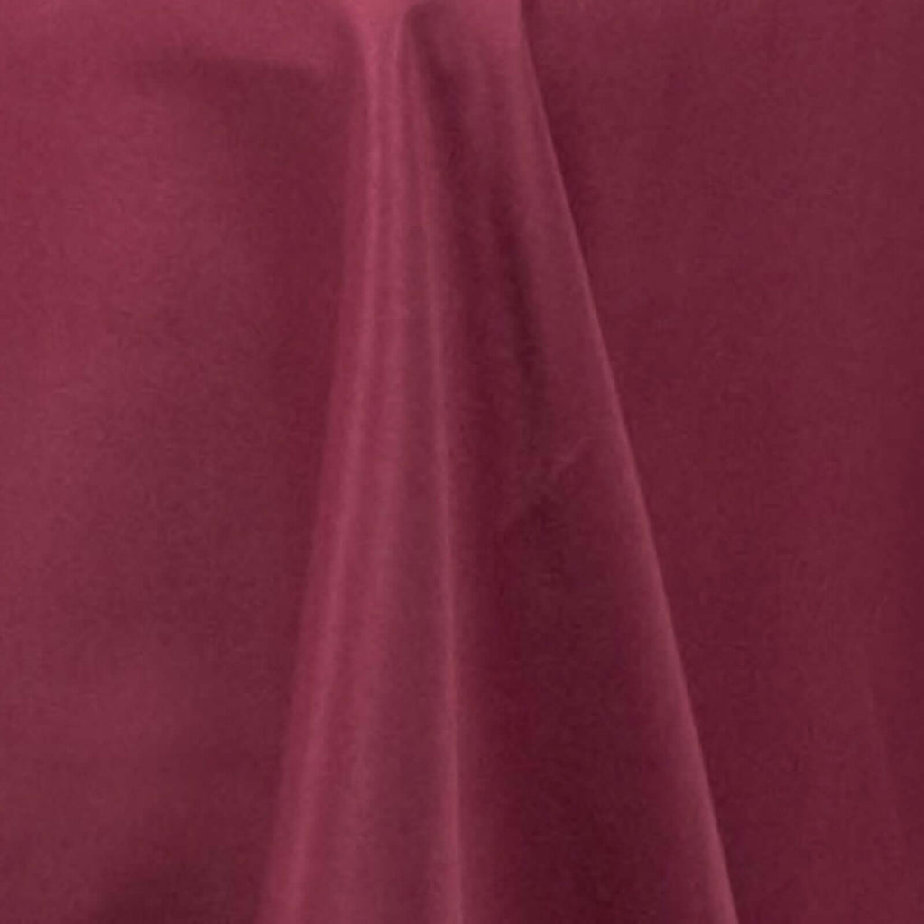 Premium Polyester 90"x132" Rectangle Tablecloth Burgundy - Seamless 220GSM Stain-Resistant Table Cover