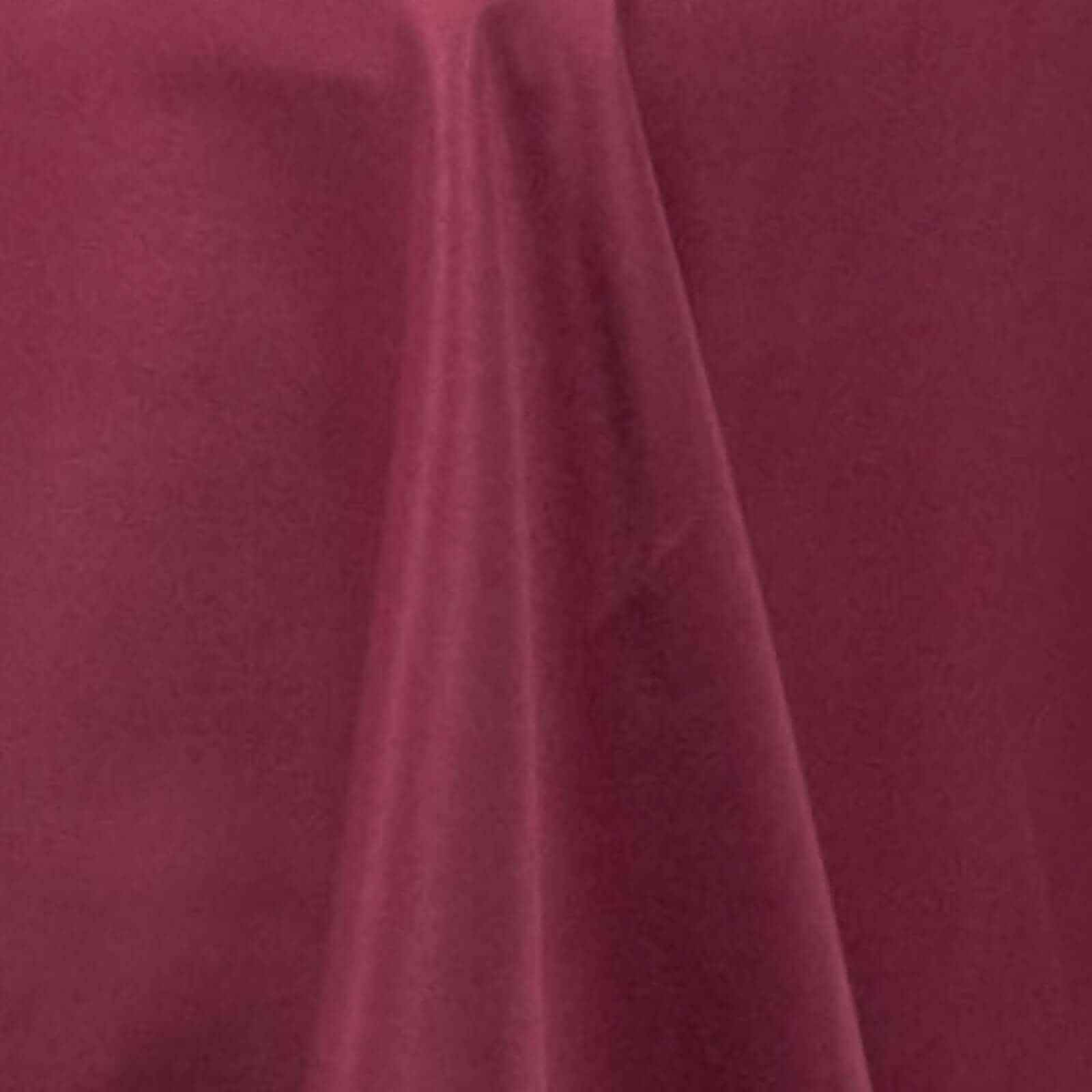 Premium Polyester 90"x132" Rectangle Tablecloth Burgundy - Seamless 220GSM Stain-Resistant Table Cover