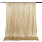 8ftx8ft Champagne Sequin Event Curtain Drapes, Backdrop Event Panel