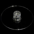 Acrylic Round DIY Cake Stand Plate Clear - Customized Tiered Dessert Display Holder for Treats Appetizers & Snacks 12"